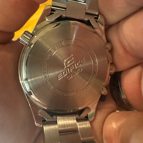 Casio Edifice Men's Quartz Chrono Silver-Tone Bracelet 45.5mm Watch EF527D-1AV - Picture 6 of 10